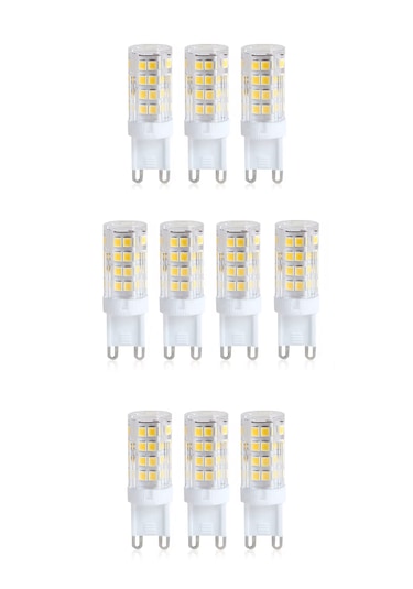 Mısır Led Kapsül Ampul G9 Duy 4w 3000k Şeffaf Cam Gün Işığı 10'lu