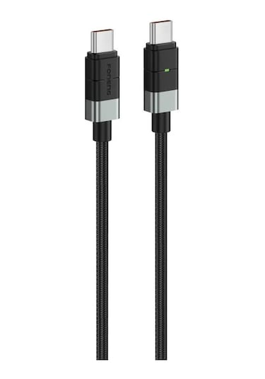 Foneng Xs03 240w Type-c To Type-c Örgü 2m Data Ve Şarj Kablosu -