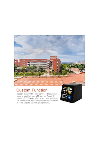 Aubyhe Akıllı Wifi Meteoroloji İstasyonu - Renkli Ips Ekranlı Çok Fonksiyonlu Dijital Saat Sıcaklık/nem/hava Durumu