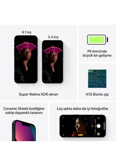 Apple iPhone 13 128 GB (Apple Türkiye Garantili)