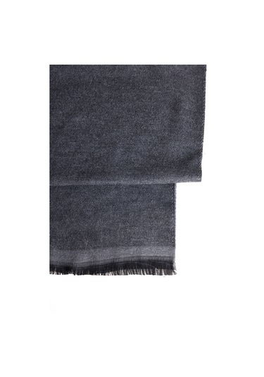 Erkek Antrasıt Grı Desenli Sıcak Tutan Atkı Antrasıt Grı