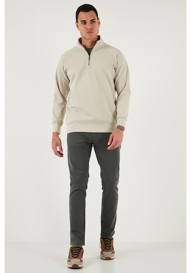 Buratti Pamuklu Regular Fit Normal Bel Boru Paça Jeans Erkek Kot Pantolon 2211C40Parma Nefti