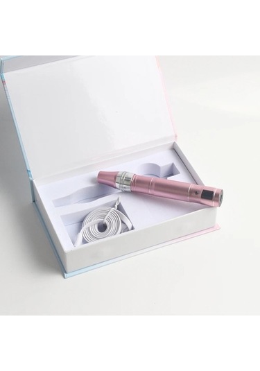 10 Adet 9pın Yeni Kablosuz Ultima Derma Microneedling Damga Meso Kalem Dijital Ekran 5 Seviye Şarj Edilebilir Kollajen Cilt Indüksiyon 11l3ı9 Çok Renkli