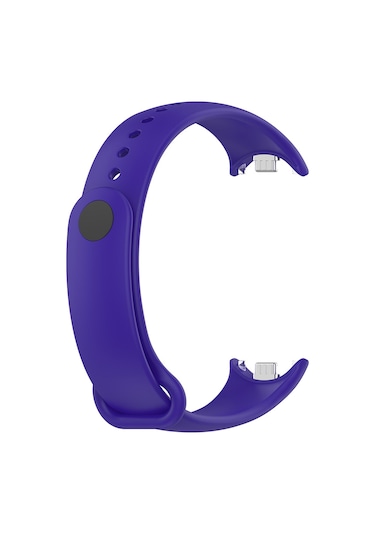 Ekılıf - Xiaomi Mi Band 8 Uyumlu - Kordon Klasik Kordon Silikon Strap Kayış - Siyah