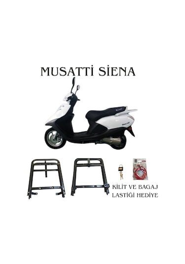 Musatti Siena 110 125 Kızaklı Kurye Paket Çanta Demiri