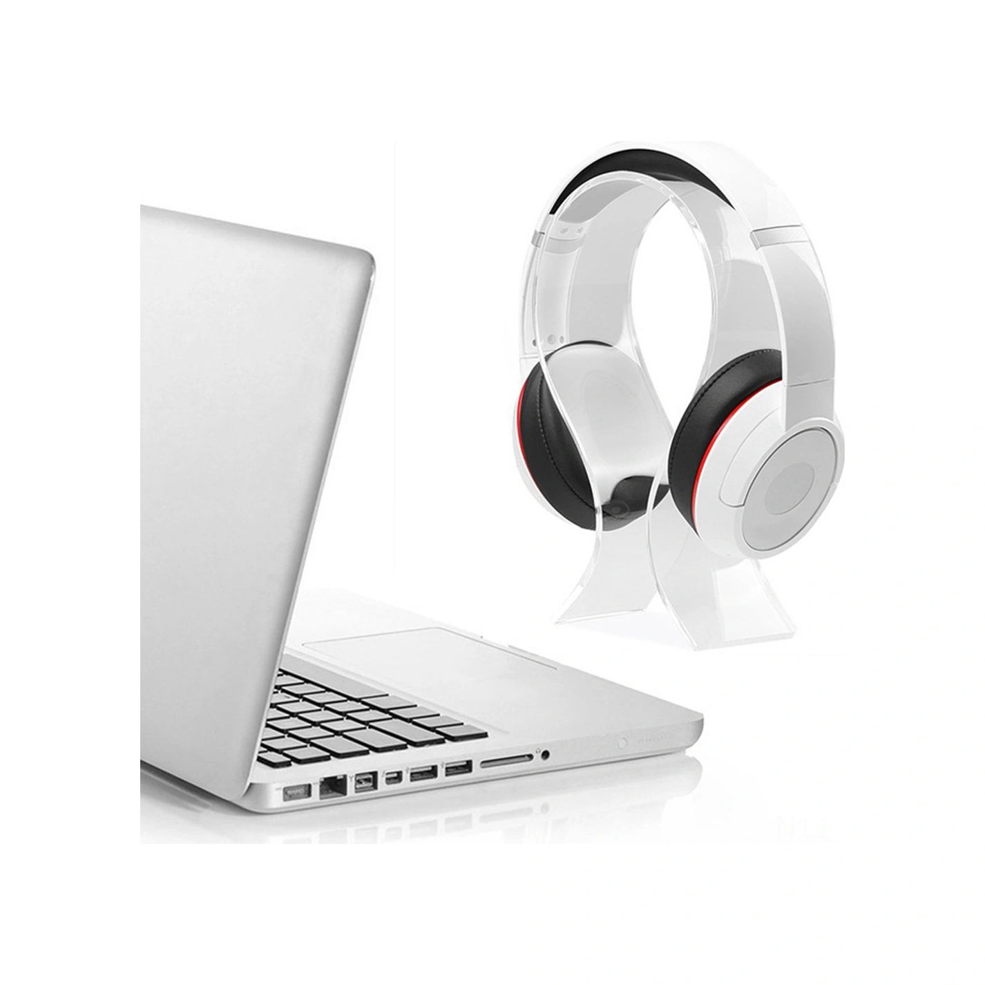 Skycity Akrilik Kulaklık Tutucu U Şekilli Ev Ofis Mağaza Sergi Stendi Dayanıklı Transparent Kulaklık Depolama Rafı