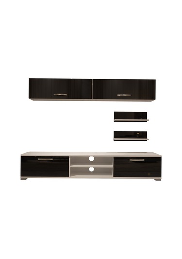 Decoraktiv Eko 5 Mdf Dvd Tv Ünitesi Tv Sehpası Beyaz - Siyah