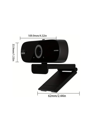 Xuweiwei 4k Computer Webcam Otofokus Gürültü Önleyici Mikrofon Işık Düzeltme Usb Plug-and-play Pri Vacy Kapağı