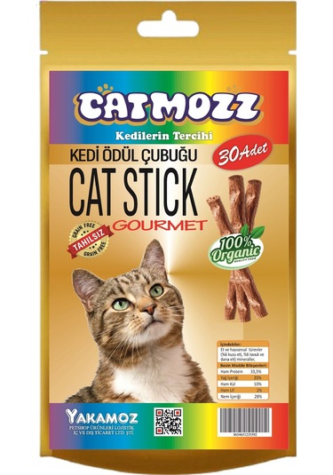 Catmozz Stick Gourmet Karışık Kediler İçin Ödül Çubuğu 30'lu