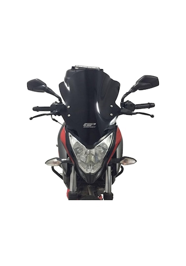 GP Kompozit Bajaj Pulsar NS 200 2011-2024 Uyumlu Ön Tur Camı Füme 40 cm