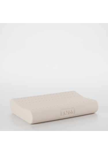 FOM Flex Tam Ortopedik Visco Konforlu Uyku Yastık, Ortopedik 60 x 40 x 14/11 Beyaz