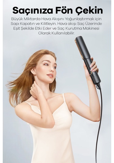 Veryfit Airstrait Yüksek Hızlı Hava Üflemeli Saç Düzleştirici