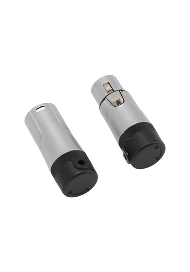 Fosenze 3 Pin Mini Xlr Bağlayıcı Erkek+dişi - Altın Kaplama, 90 Açı Ayarlanabilir, 3.0-6.5mm Kablolar İçin Soudajlı Mikrofon/dmx Adaptörü