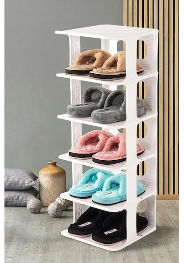 5 Katlı Lüks Ayakkabılık Ayakkabı Rafı, Düzenleyici Organizer Portatif Çok Katmanlı