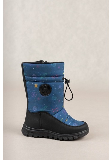 Gimer Lacivert Kız Çocuk Baskılı Kar Botu - Cool1303G Lacivert