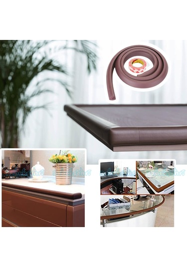 Evokids Kauçuk Kenar Koruyucu Kahverengi Çok Renkli