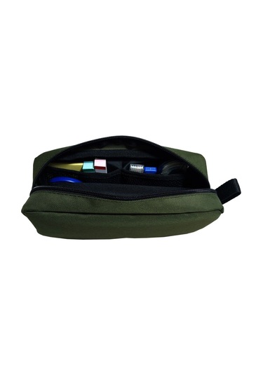 Jacbag Haki Yeşil Organizer Roll Up Düzenleyici Kalem Kutusu/kalemlik Çok RENKLİ