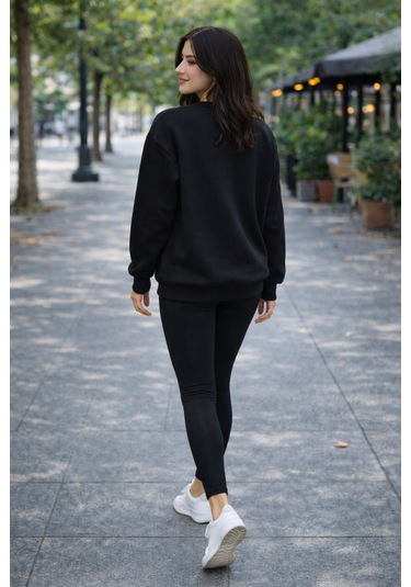 Buyolog Kadın Oversize Premium 3 İplik Şardonlu Sweatshirt Çok Renkli