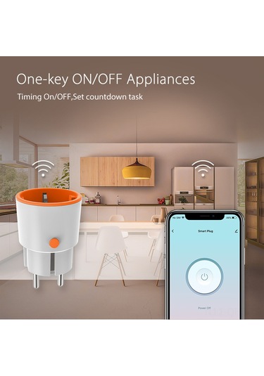 Aubyhe Zigbee 3.0 Akıllı Priz - 16a Enerji Ölçer, Zamanlayıcı Ve Uzaktan Kontrol Alexa/google Home Uyumlu