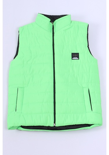 Erkek Çocuk Şişme Yelek Düz Renk C67 Açık Yeşil