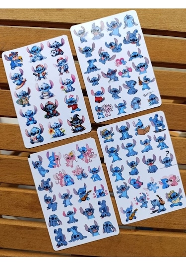 Stich Sticker Etiket Seti 4 Sayfa A6 Boy