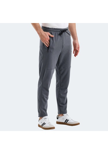 Slazenger KENNARD Erkek Fermuar Cepli Koyu Gri Eşofman Altı