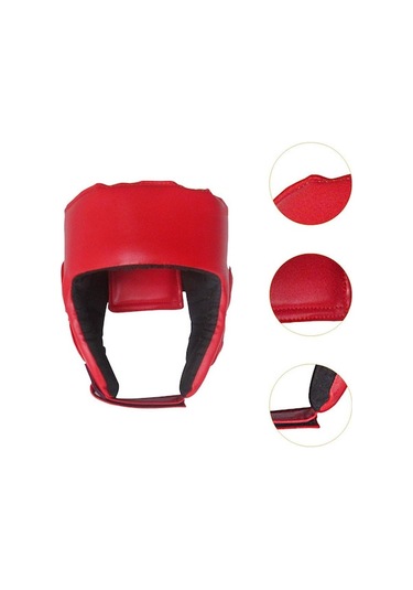 Mufunye Kırmızı Çocuklar İçin Spor Muhafaza Başlığı - Dövüş Antremanı Ve Yarışma Koruması Kırmızı