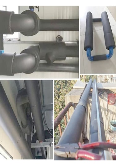 Kauçuk Boru İzolasyonu 1/2" İç Çap 22mm, 13mm Kalınlık, 2mt Boy