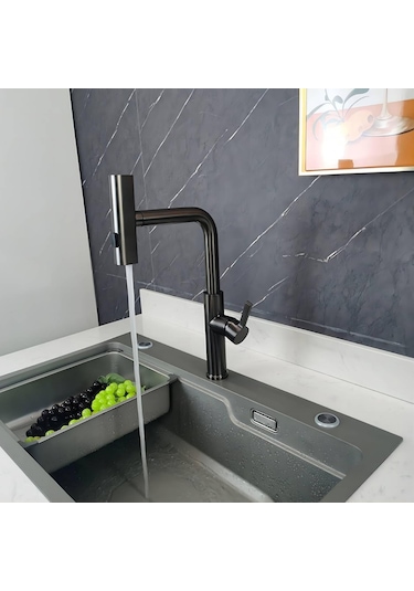 Faumix KAV6677090 Spiralli Mutfak Bataryası Siyah