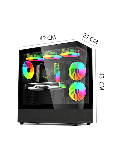 Xgaming Kratos i7-12700F 32 GB 1 TB M.2 NVMe SSD 10 GB RTX3080 Free Dos Masaüstü Oyuncu Bilgisayarı