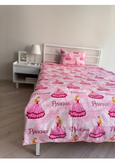 Tek Kişilik Çift Taraflı Nevresim Ve 1 Adet Yastık Kılıfı Pembeprenses