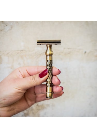 Pearl Shaving Krom Kaplama Antik Taraksız Jiletli Tıraş Bıçağı
