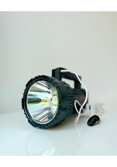 Hatsanparts Gold-police Gp-640 Şarjlı Yüksek Güçlü Enerji Tasarrufu Çok Fonksiyonlu El Feneri Çok Renkli