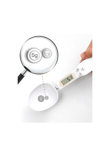 Kırmızı Elektronik Mutfak Terazisi 500g 0.1g Lcd Dijital Gıda Unu Dijital Kaşık Ölçeği Mini Mutfak Aracı Süt Kahve Terazisi