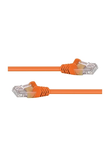 Cat6 Patch Kablo 2 Metre U/utp Lszh %100 Saf Bakır Cu/cu 1 Gigabit - Turuncu