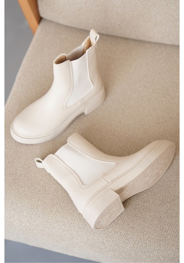 D0742 Soğuk Geçirmez Kışlık Kadın Bot & Bootie Nut