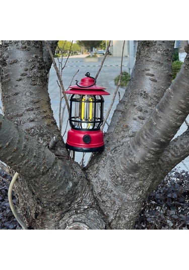 Açık Kamp Işık Kamp Alanı Fener Usb Şarj Edilebilir Yeşil Yeşil