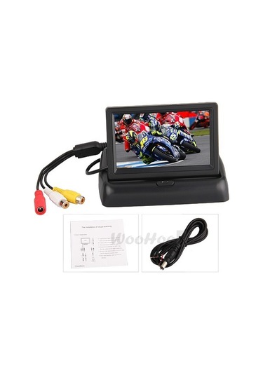 lidergaraj Kameralı Park Sensörü 4.3'' Kapaklı Ekran++Pramit Kamera