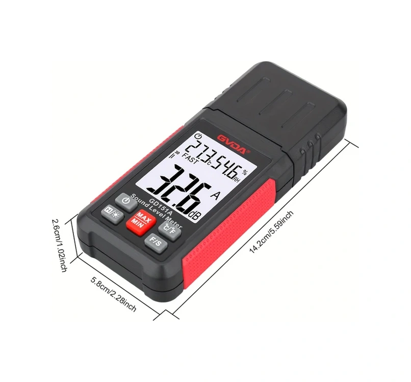 Willowhaven Gvda Taşınabilir Ses Seviye Ölçer Gd151b A C Ağırlık Ev Atölye Gürültü Ölçüm Cihazı