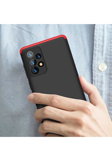 Samsung Uyumlu Galaxy A73 Kılıf Zore Ays Kapak Siyah