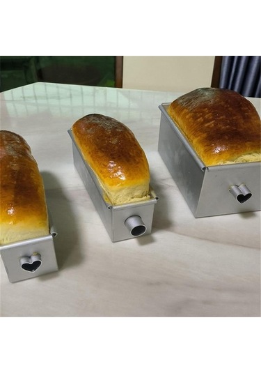 Uzun Tüplü Kek Kalıbı, Kalp Şekli, Gümüş Pişirme Aracı - Mükemmel Tatlar Gümüş