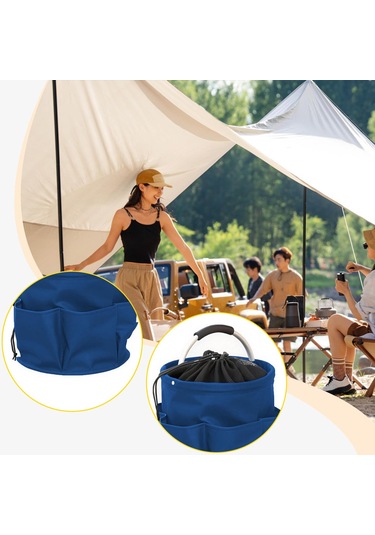 Suntek Ev, Bahçe, Seyahat Ve Diğer Amaçlar İçin Kulplu Koyu Mavi