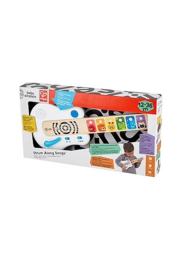Hape Strum Along Songs Magic Touch - Dokunmatik Ahşap  Gitar