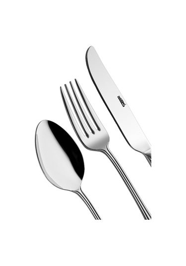 Petra 6 Kişilik 18 Parça Tatlı Çatal Kaşık Bıçak Takımı Metal