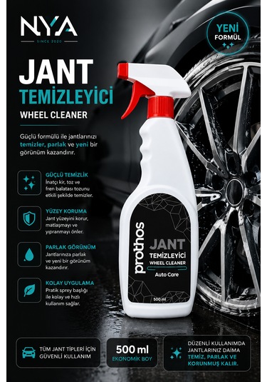 Jant Temizleyici 500 Ml. Güçlü Jant Ve Lastik Temizleme Spreyi -