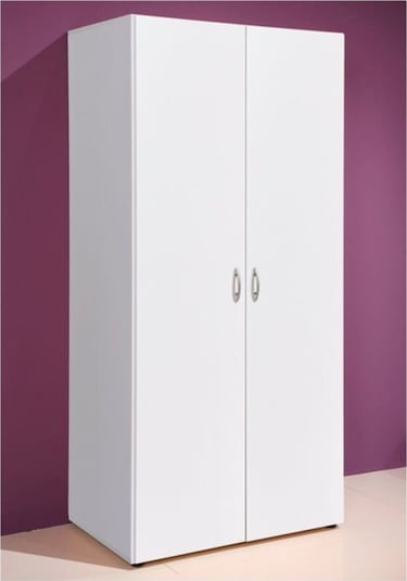 Giyinme Dolabı - Çok Amaçlı Dolap - Gardırop 80 Cm Beyaz
