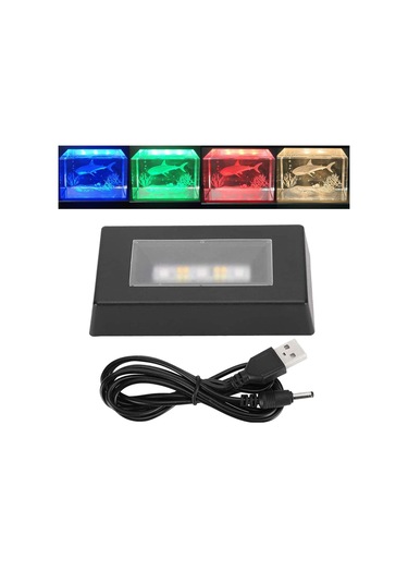 Suntek Renk Değiştiren Işık Standı Kristal Ekran Takı Siyah Çok Renkli