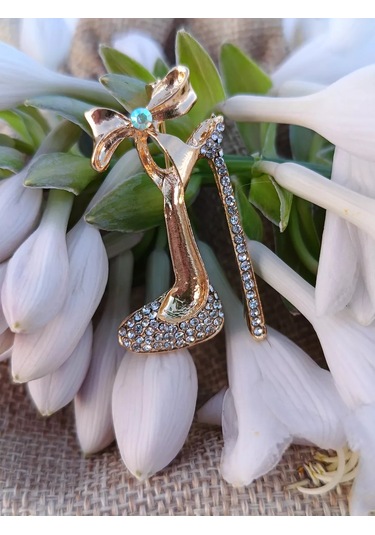 Villovatik Ayakkabı Broş" 189801168 Altın Rengi