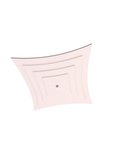 Motifpiyer Lamba Tavan Göbeği-duz4k-model-kare-iç-egri-56cm-2adet Beyaz