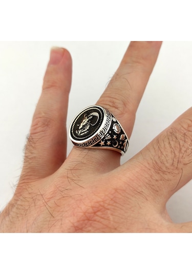 Fkgümüş 925 Ayar Gümüş Koç Burcu Yüzük